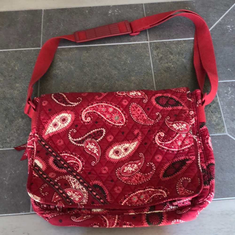 Vera Bradley Red Messenger Bag